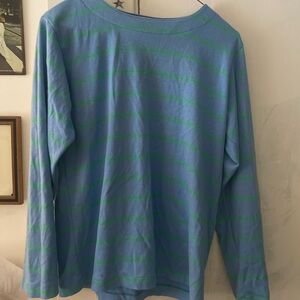 Vintage L.L. Bean Blue and Green longsleeve